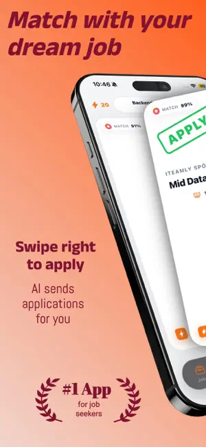 Apply4Me: AI Job Search & CV iPhone screenshot 1