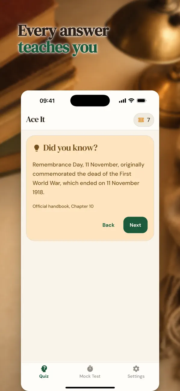 Screenshot #2 pour Ace It: Life in the UK Test