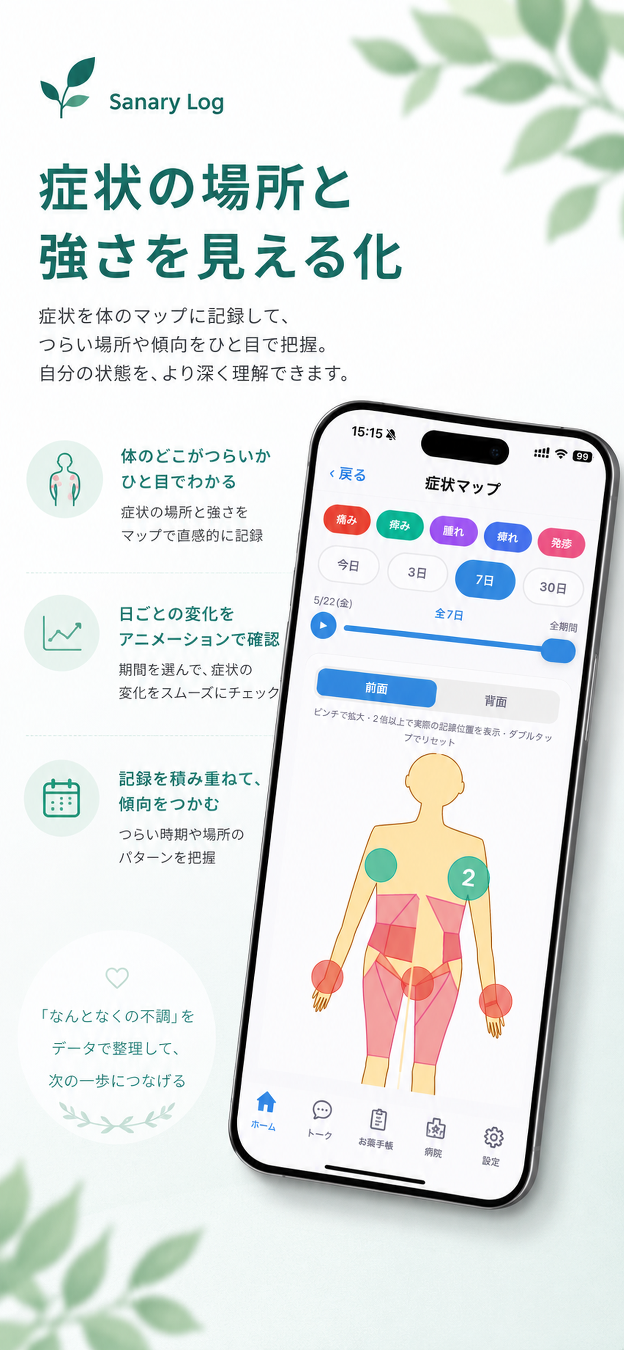 サナログ - 健康記録 screenshot 5