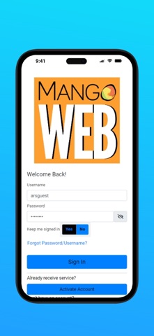 Mango Web screenshot