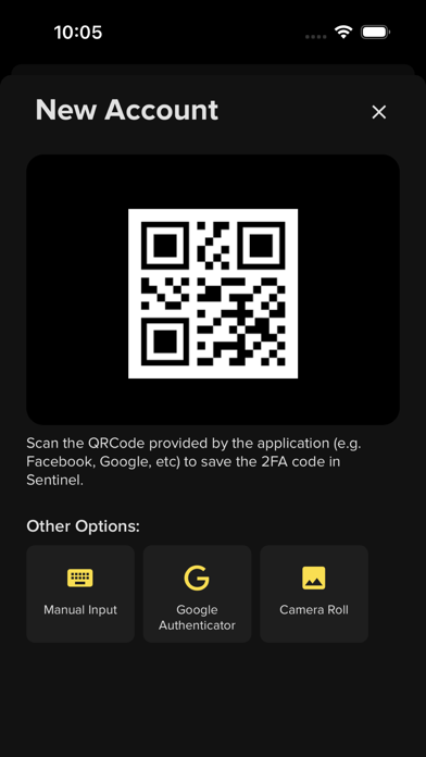 Authenticator Sentinel iPhone screenshot 4 - Productivity app
