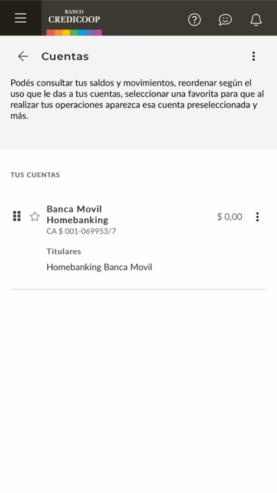 BANCA CREDICOOP Screenshot