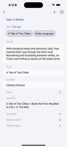 Quote Archive: Read, Save Text Screenshot 8 of 10