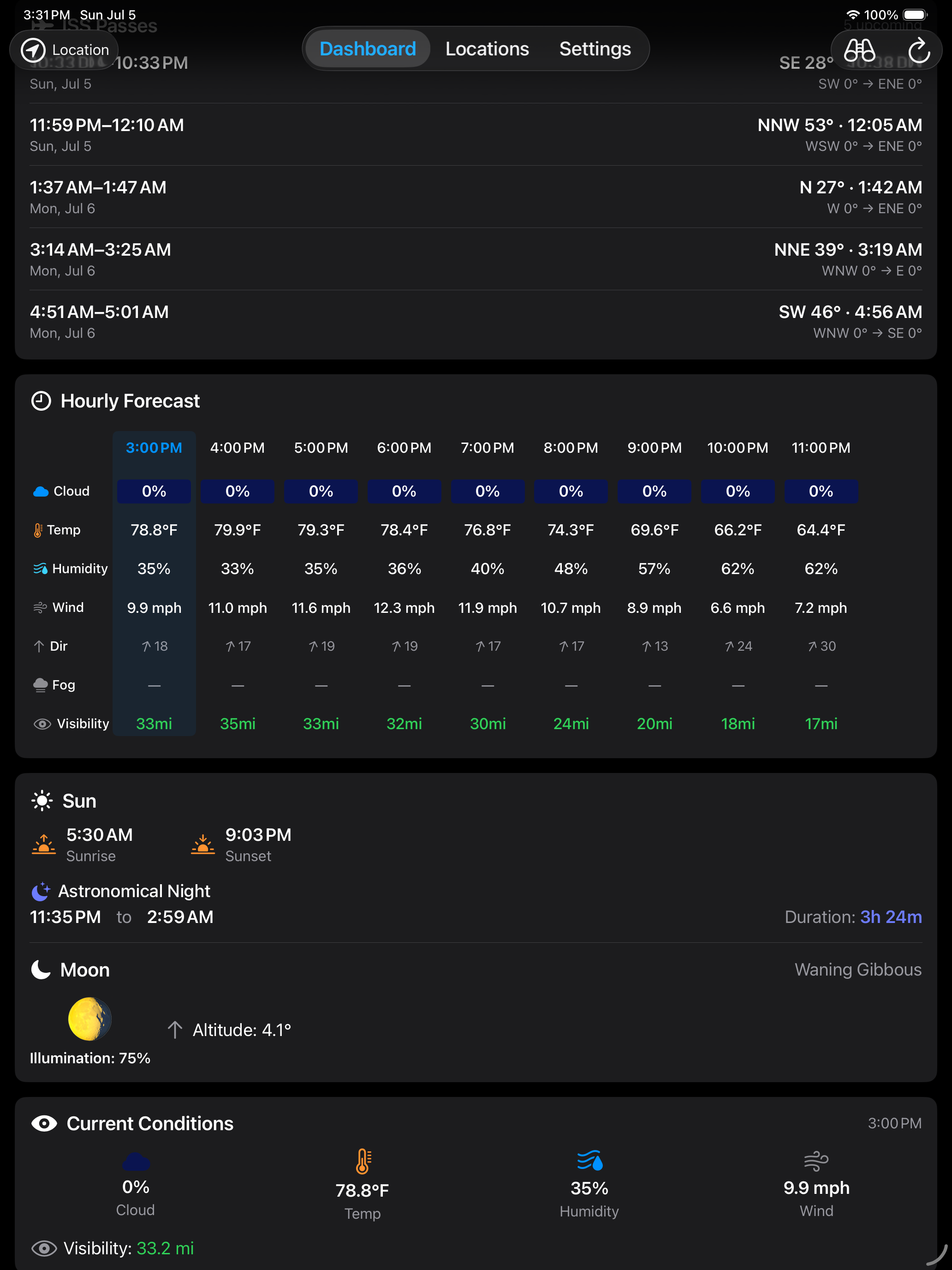 Astro Conditions screenshot 14