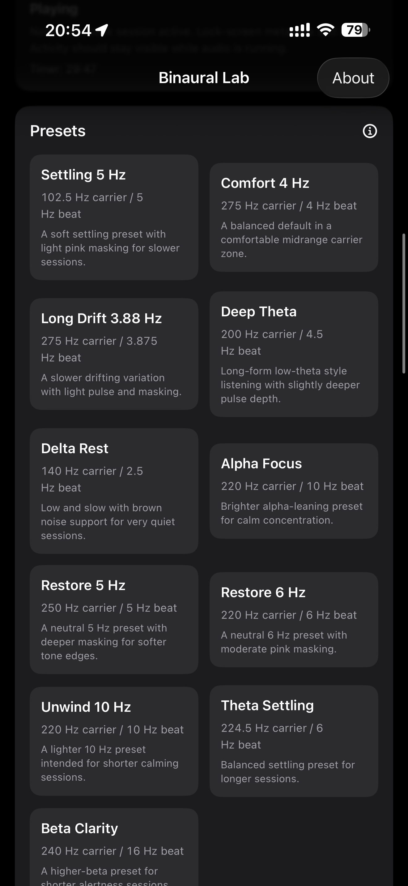 BinauralLab screenshot 2