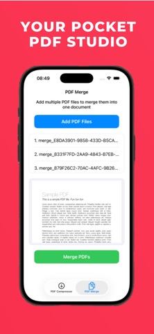 PDF Compressor & Merger Screenshot 3 of 4