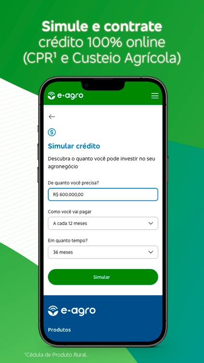E-agro: Crédito e Marketplace