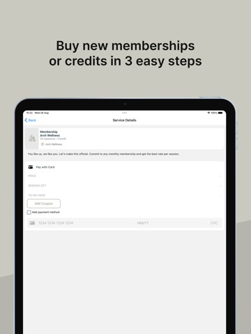 Arch Wellness iPad screenshot