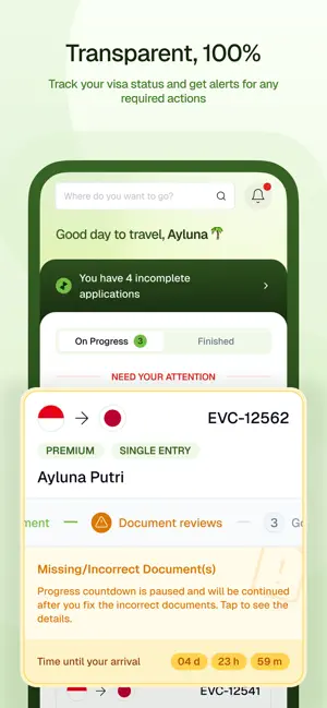 eVisas: Visa Applications screenshot 2