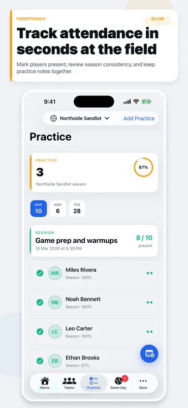 PocketCoach Team Manager screenshot 3 of 7
