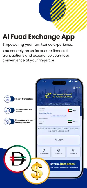 Al Fuad Exchange Send Money iPhone screenshot 4