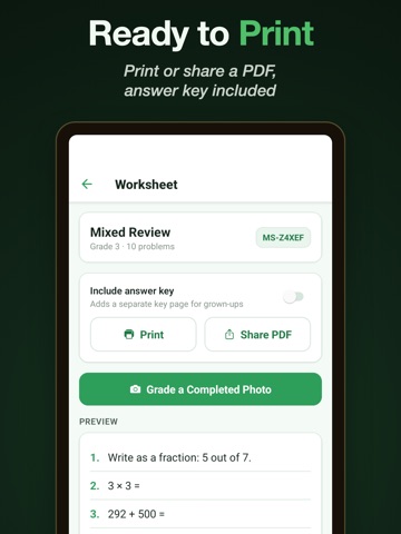 MathSprout: Math Tutor iPad screenshot