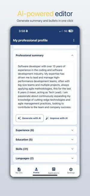ResumAI: AI Resume Builder screenshot 4