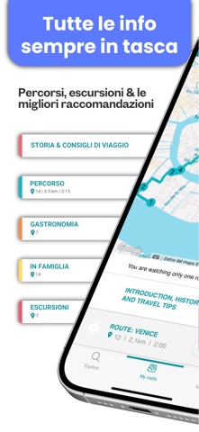 DareMapp: Audioguida GPS iPhone screenshot 1