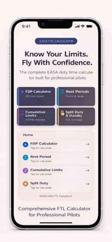 Duty Time - FTL Calculator Screenshot 1 of 6