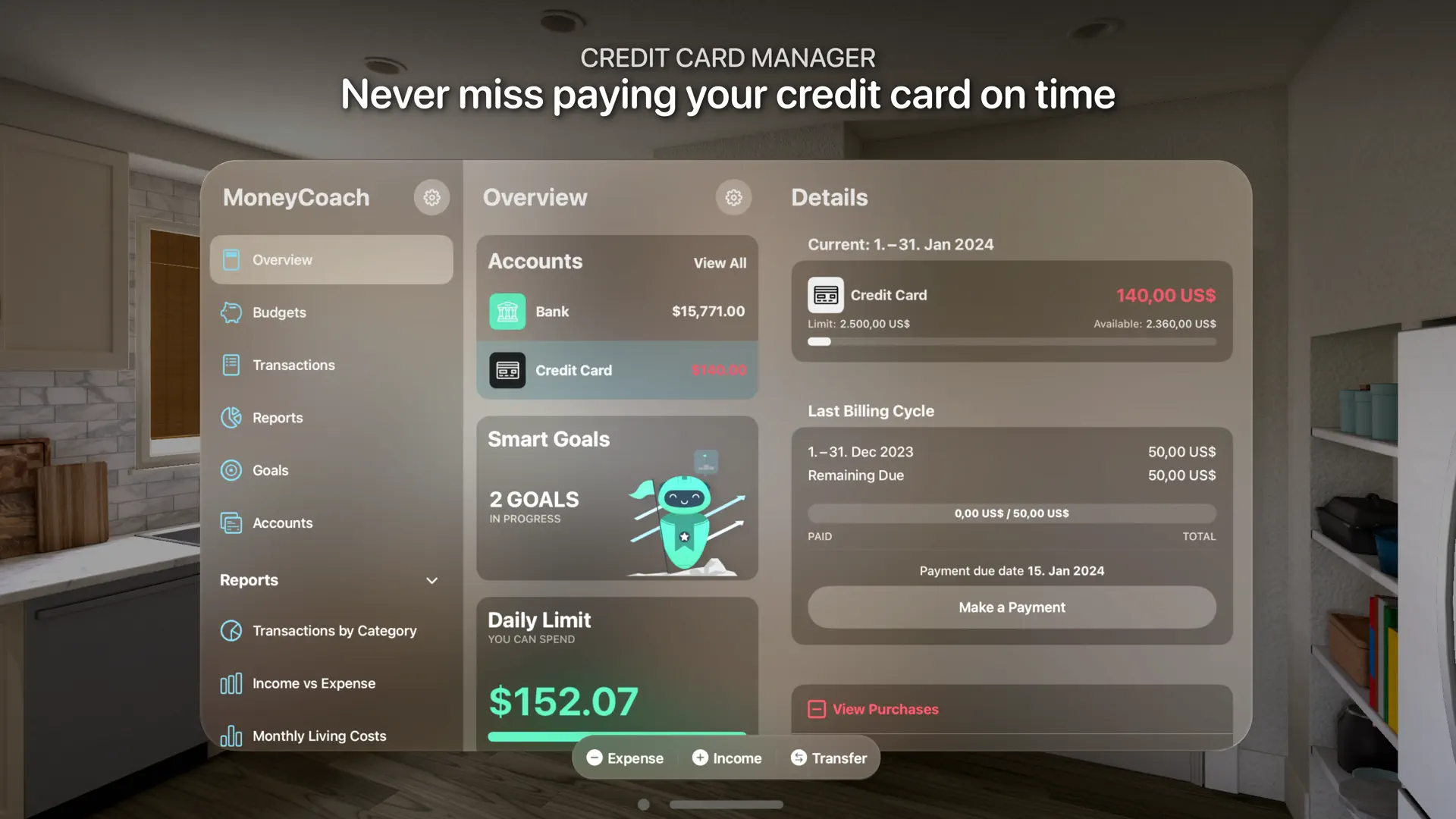 MoneyCoach: Budget Planner screenshot 3