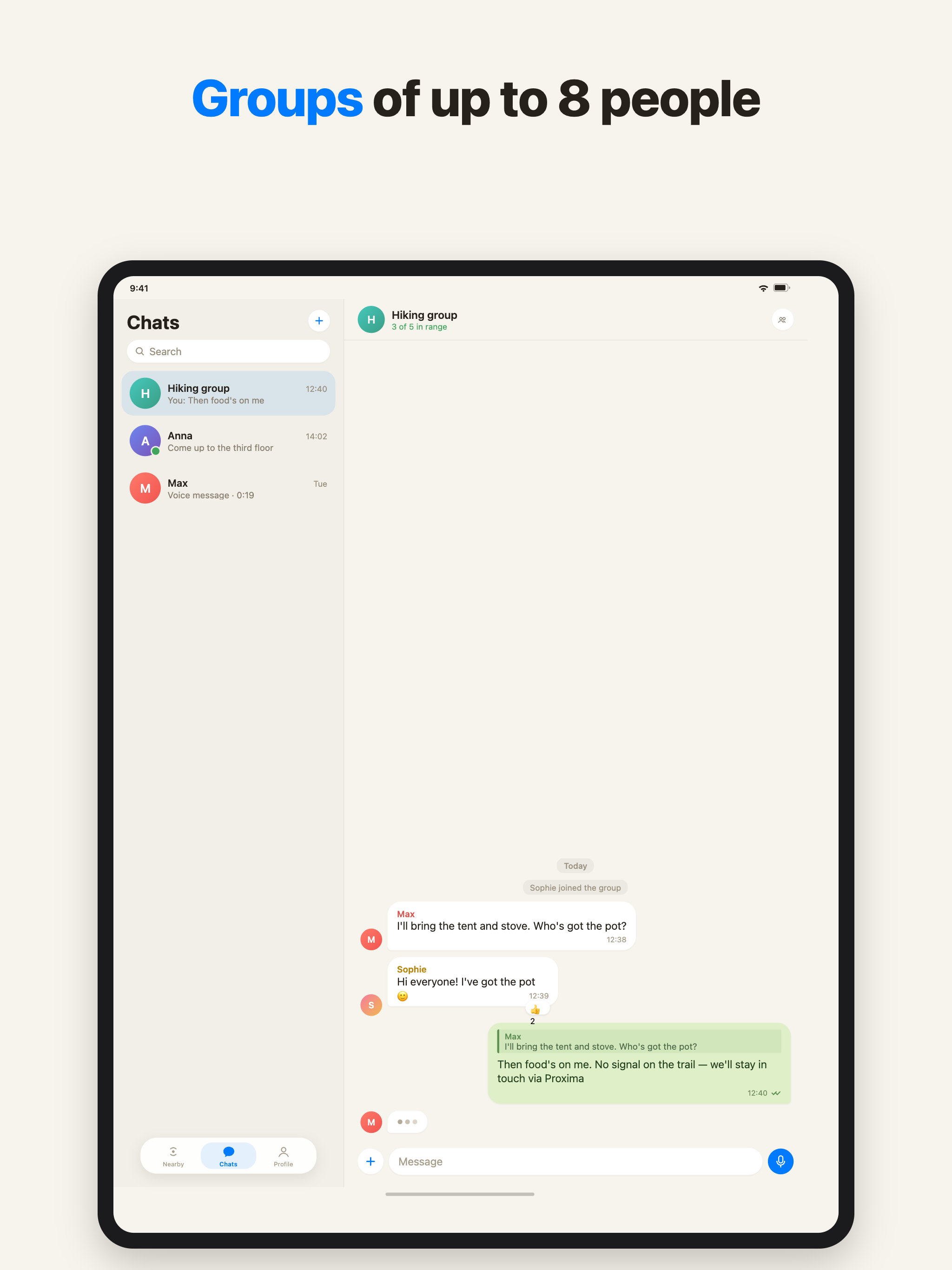 Proxima: Offline Messenger screenshot 10