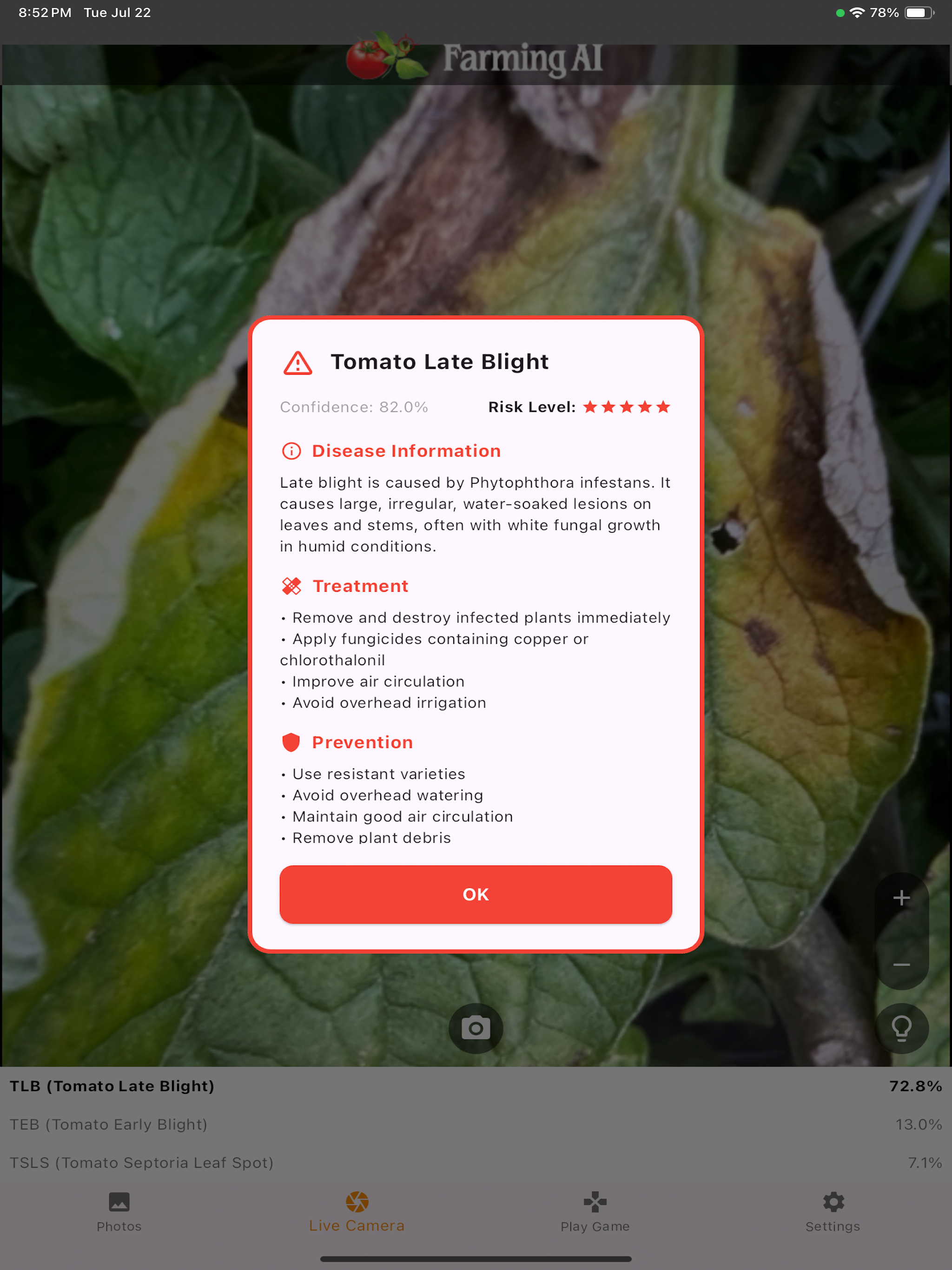 Tomato Disease Diagnosis screenshot 12