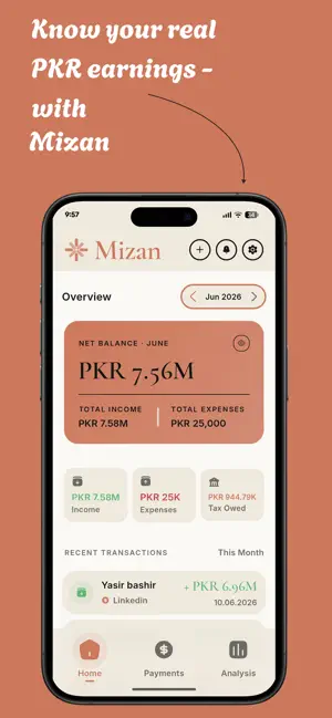 Mizan - Freelancer Ledger screenshot 1