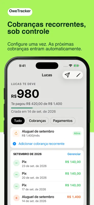 Quem Me Deve - OweTracker screenshot 3 of 6