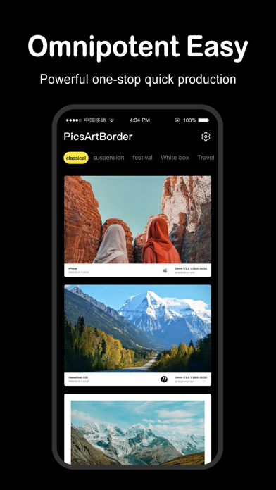 Frame Watermark Camera iPhone screenshot 1 - Photo & Video app