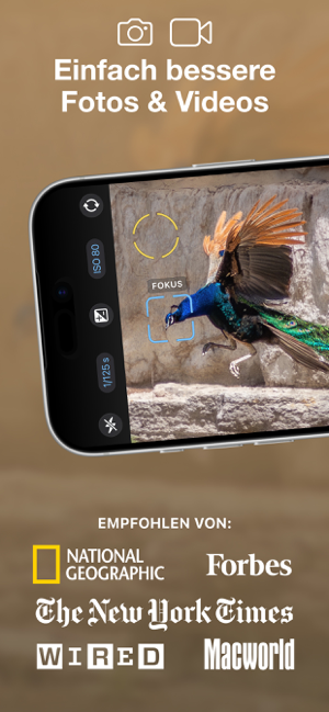 ProCamera. RAW+ Fotografie Screenshot