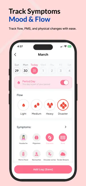 AI Period & Cycle Tracker screenshot 4