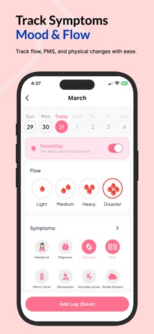 AI Period & Cycle Tracker Screenshot 4 of 9