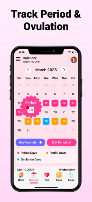 Period Tracker Apps for Women screenshot 2