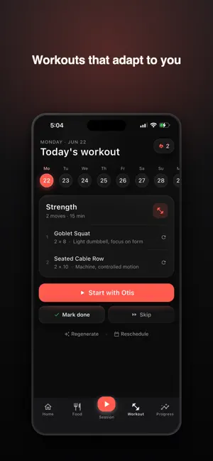 Personal Trainer, Meals: Otis screenshot 4