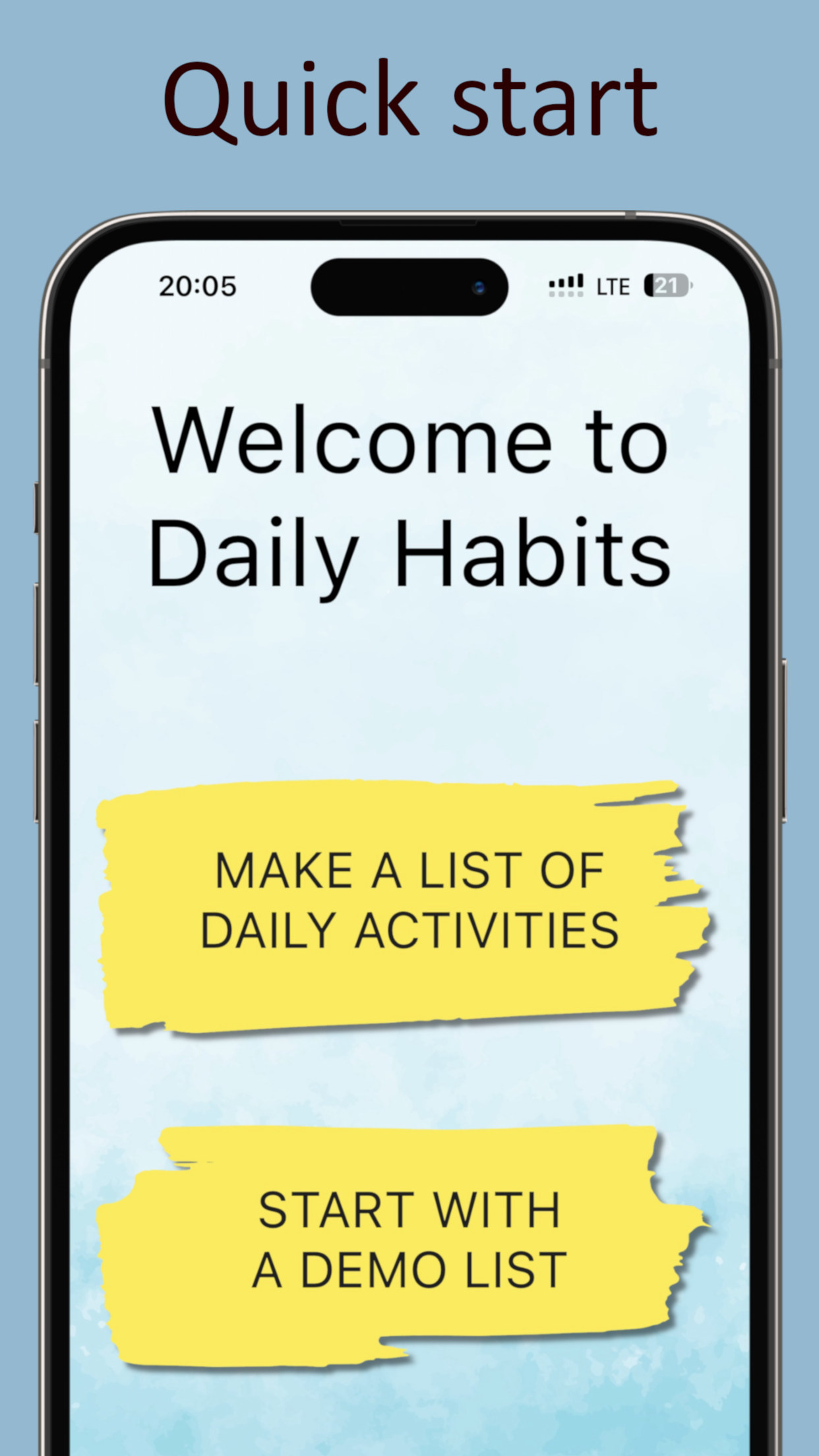 Everyday tasks tracker
