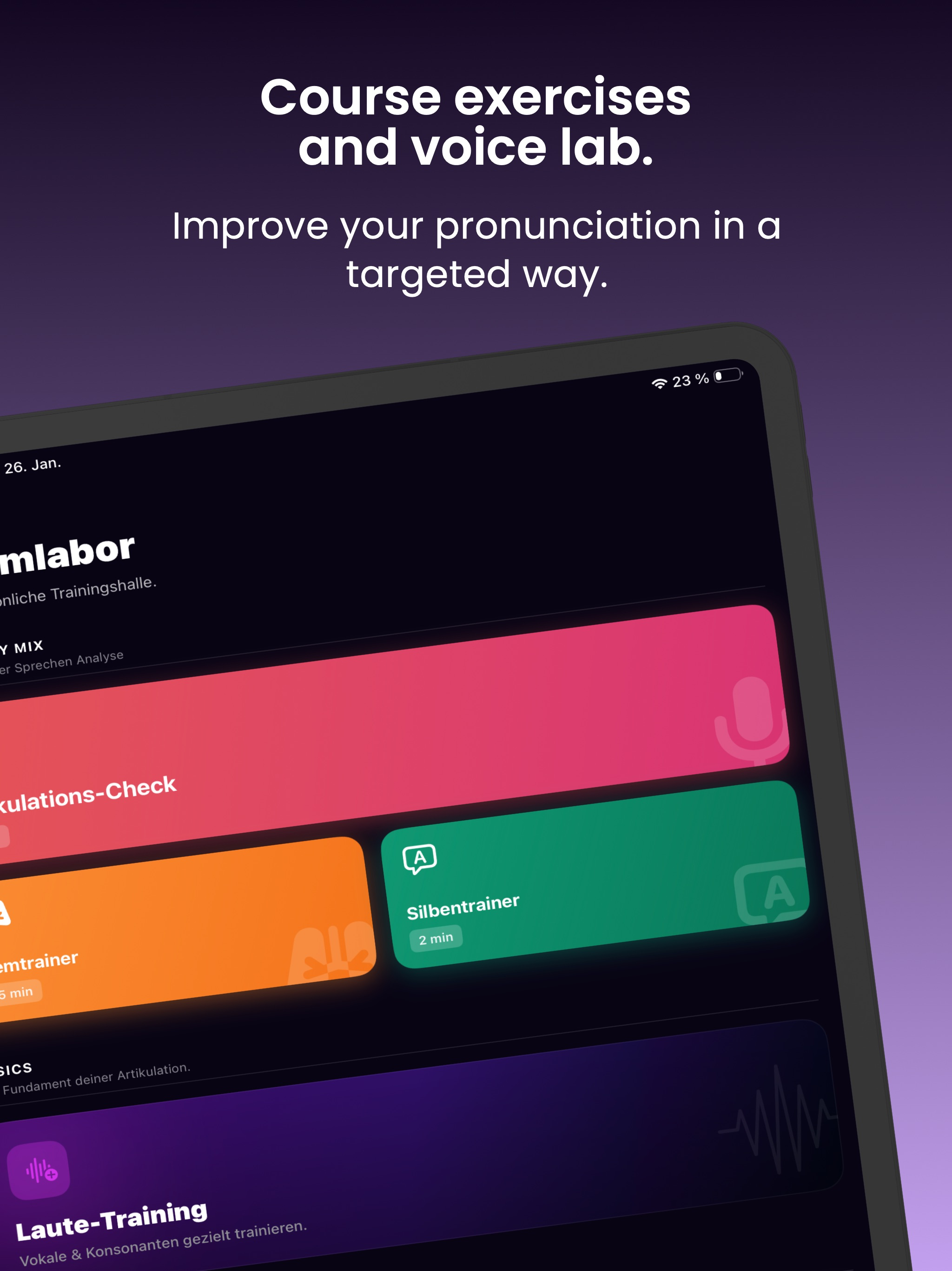 Besser Sprechen: Voicetraining