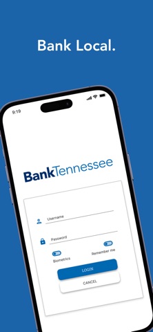 BankTennessee Digital Banking iPhone screenshot