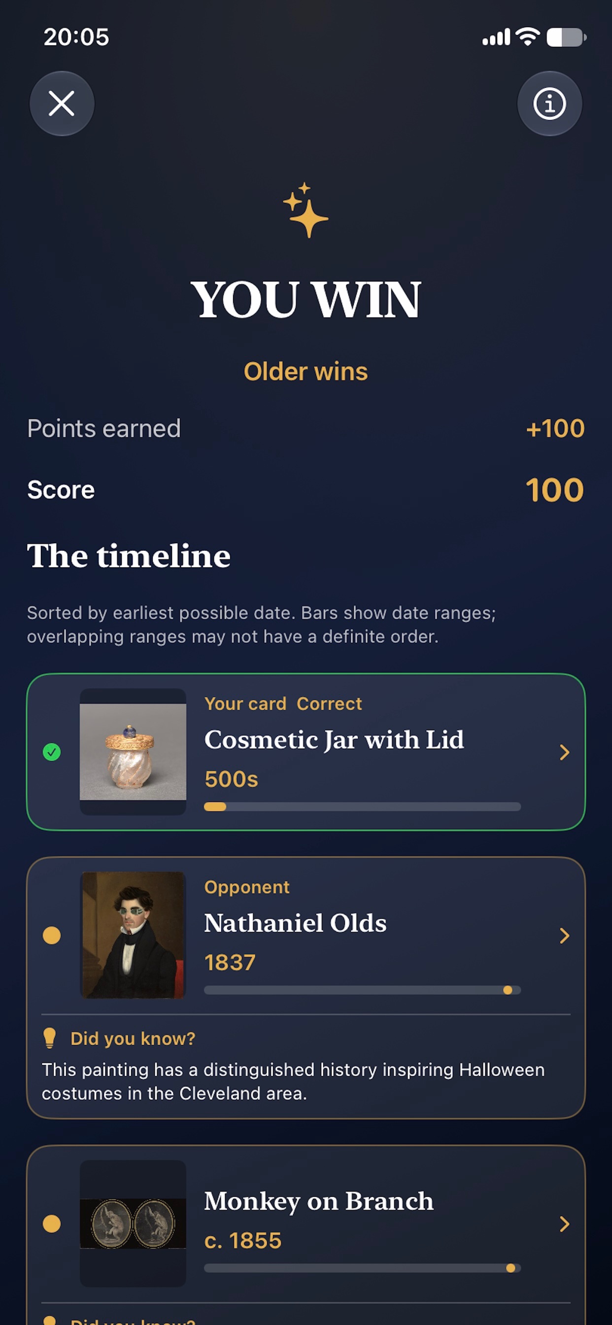 Screenshot 3 of Museum Faceoff: Art Quiz