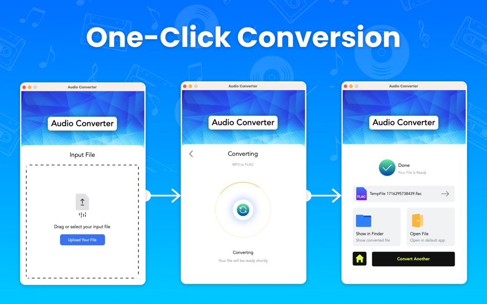 #2. Mp3-converter, Audio extractor (macOS) بواسطة: Tausif Akram