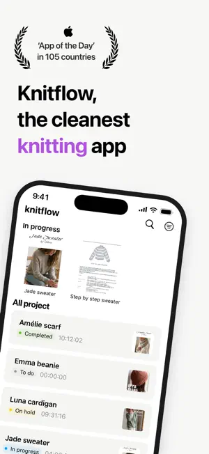 Knitflow — Knitting & Crochet screenshot 1
