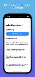 Voice Notes AI Live Transcribe screenshot #3 for iPhone