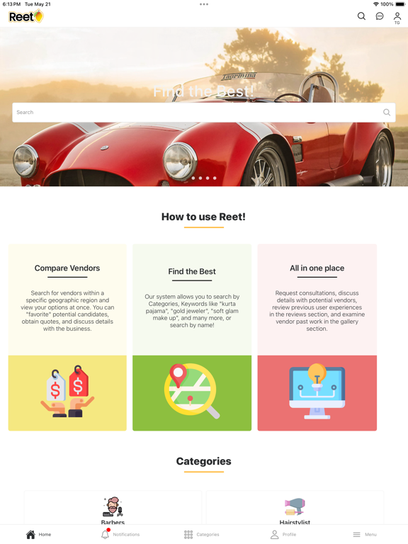 Reet iPad screenshot 3 - Lifestyle app