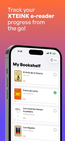 Bookshelf: book tracker screenshot
