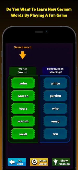 Learn German Vocabulary Game screenshot 1