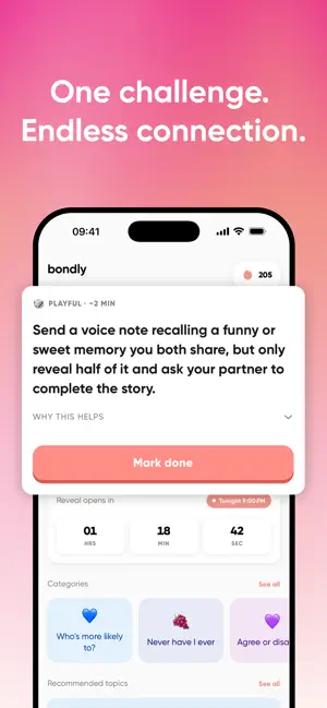 Bondly: Couples App & Widgets screenshot 1