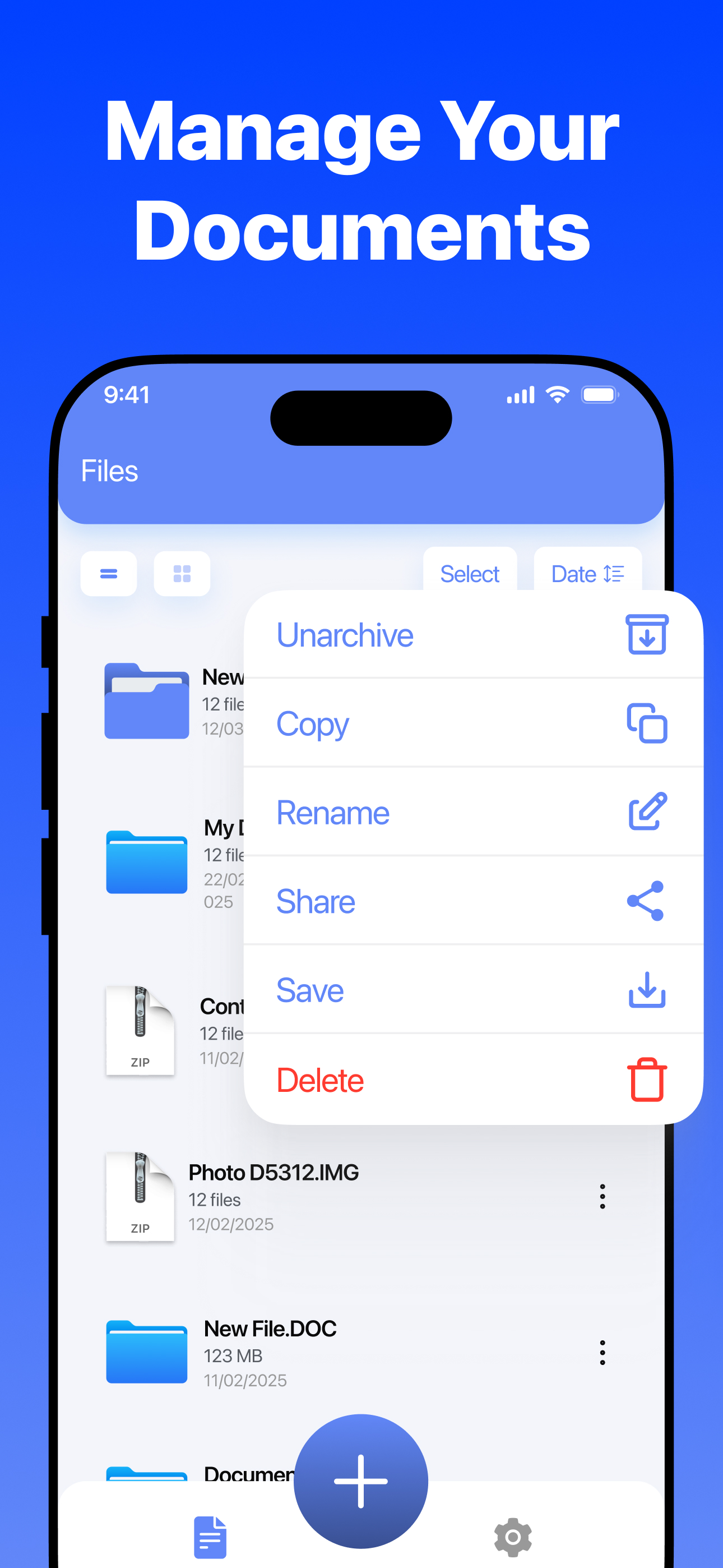 Unzip - Rar,Zip,7z Extractor