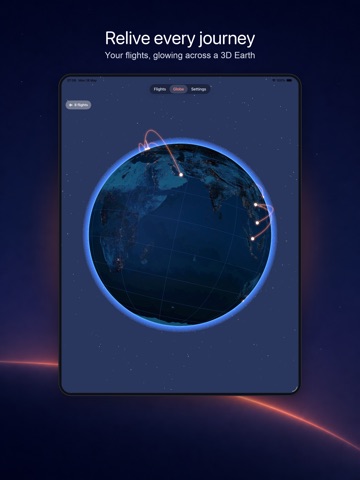 Skyline: Flight Log & Globe iPad screenshot