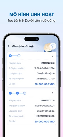 Vietbank DigiBiz iPhone screenshot