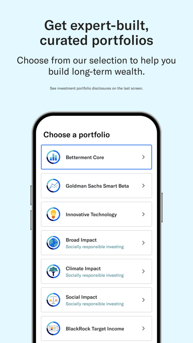 Betterment Invest & Save Money Screenshot