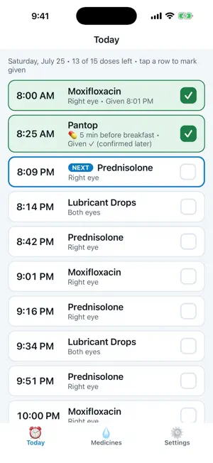 DropTime: Medicine Reminder screenshot 1