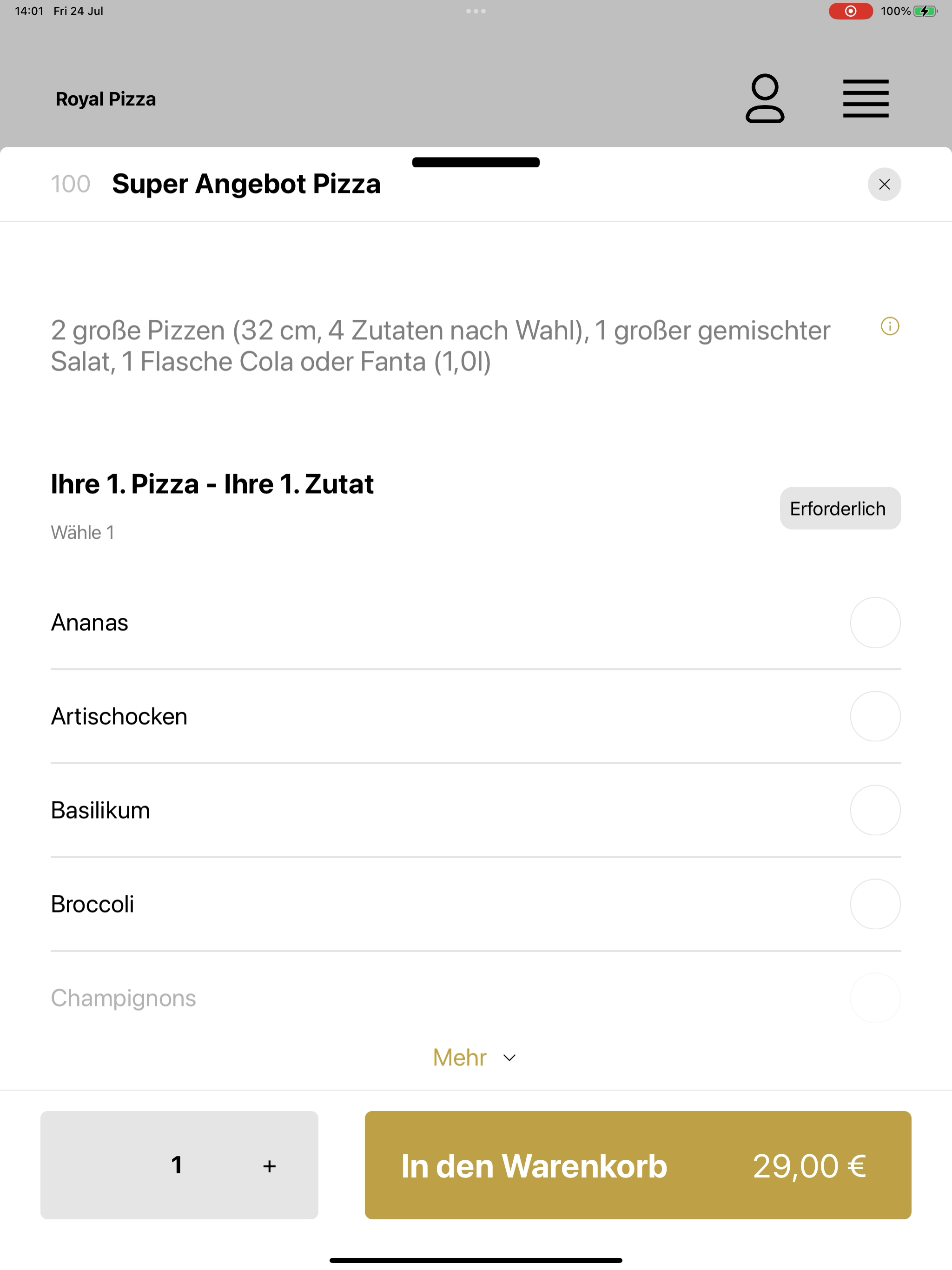 Royal Pizza Heilbronn screenshot 15