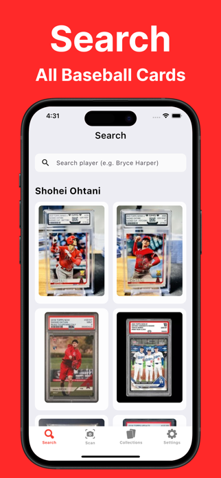 Baseball Card Scanner:HitPrice Screenshot 4 of 5