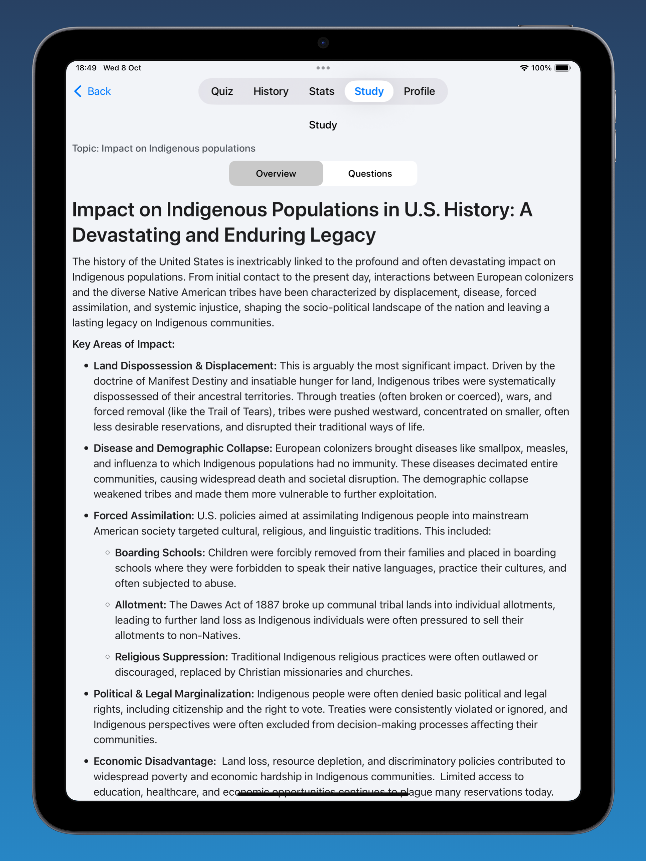 US History: Quiz