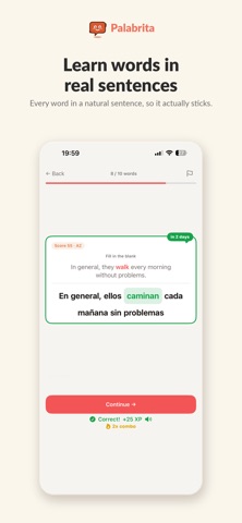 Palabrita: Spanish Words Screenshot 1 of 6